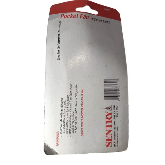 FAN SENTRYA POCKET FAN DESK GAME Wind Cool HEAT TENT PORTABLE COOL HOT BREEZE - Picture 3 of 7